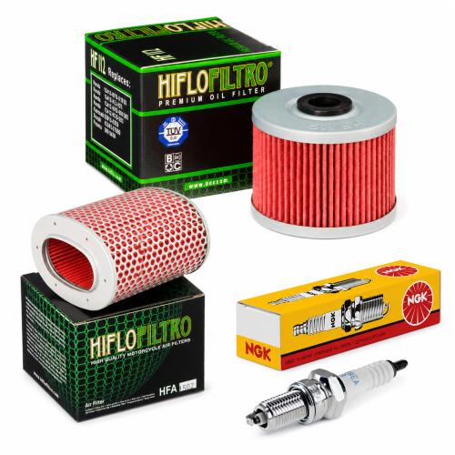 Wartungssatz �lfilterset Z�ndkerze spark splug passt an Honda Gb Tt Xbr 500 S
