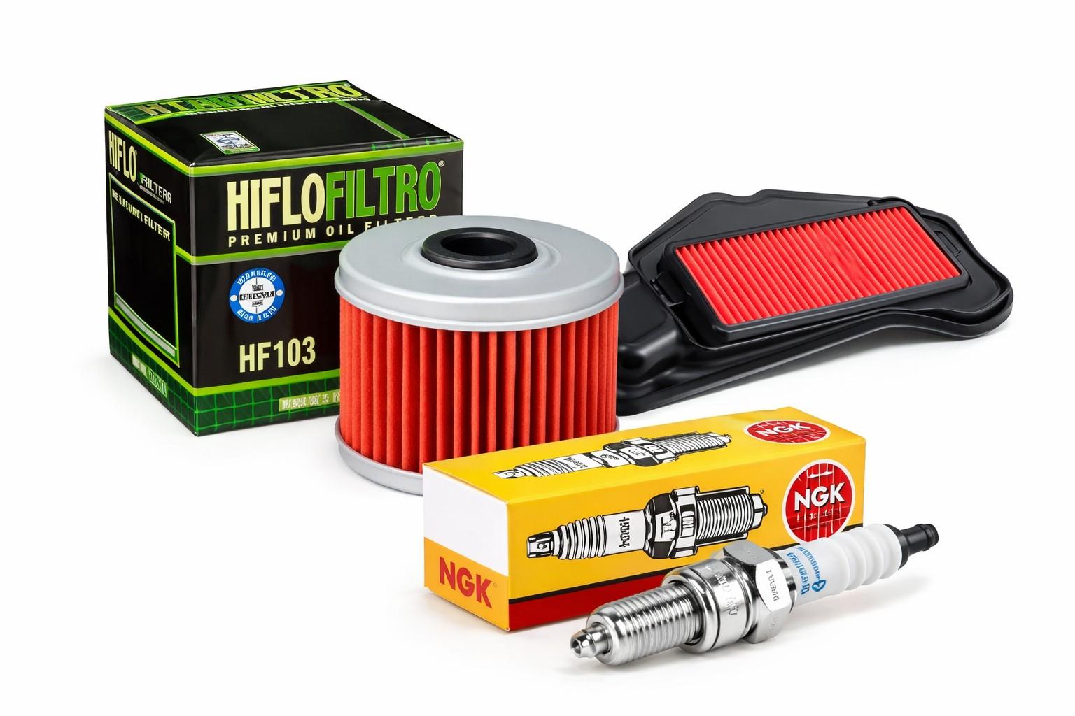 Wartungssatz �lfilterset Z�ndkerze spark splug passt an Honda Cb 300 R Neo 18-20