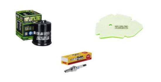 Wartungssatz �lfilterset Z�ndkerze spark splug passt an Piaggio X9 125 00-03