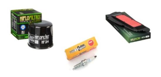 Wartungssatz �lfilterset Z�ndkerze spark splug passt an Honda Adv Nss Sh 350 A