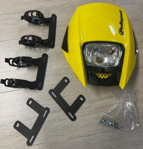 Lichtmaske Exura Lampenmaske Scheinwerfer headlight passt an Suzuki gelb 2.Wahl