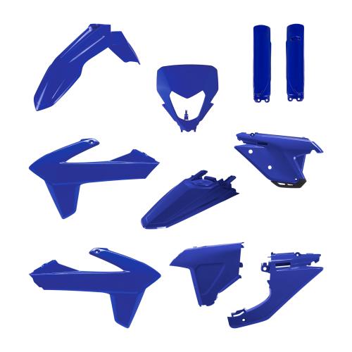 Verkleidungssatz Plastiksatz plastic kit passt an Sherco Se 125 Sef 250 450 blau