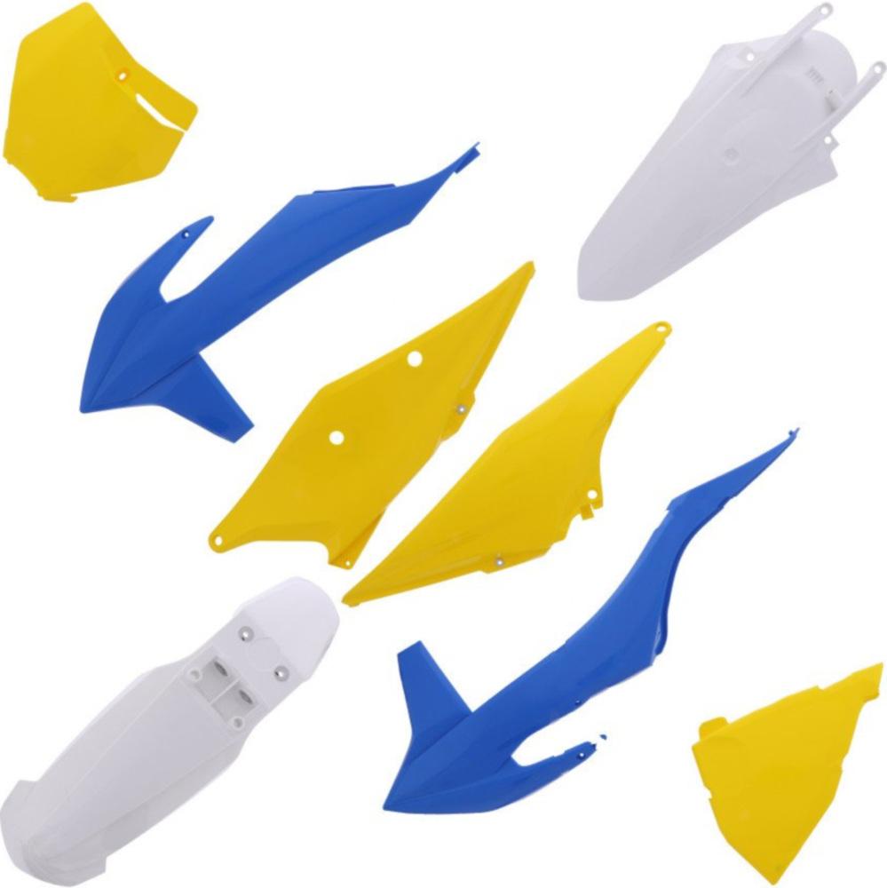 Verkleidungssatz Plastiksatz plastic kit passt an Ktm Sx 125 150 Sx-f 250 gelb-bl