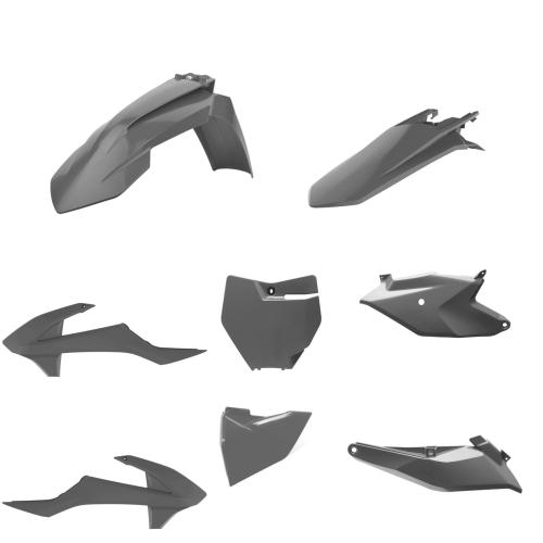 Verkleidungssatz Plastiksatz plastic kit passt an Ktm Sx 85 16-23 grau