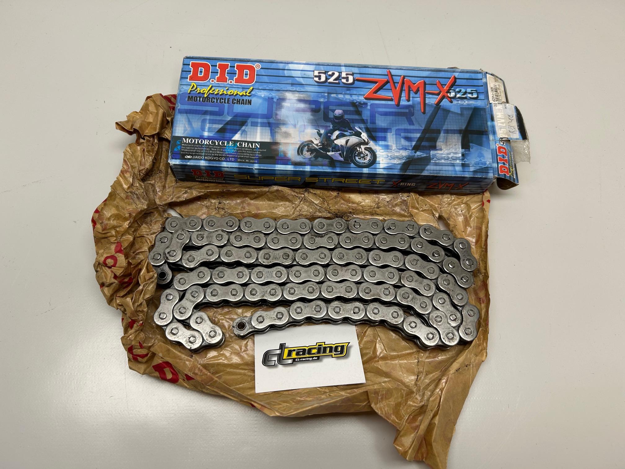 Did 525 ZVM-X Kette Antriebskette 106 Glieder X-Ring Motorrad RETOURE B-WARE