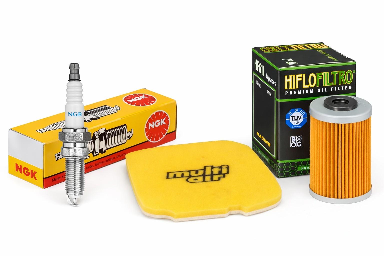 Wartungssatz �lfilterset Z�ndkerze spark splug passt an Bmw G 450 X 08-11