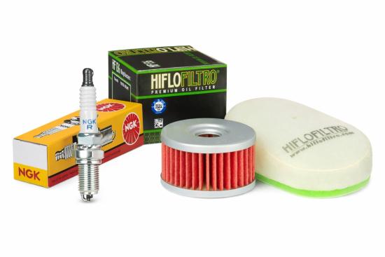 Wartungssatz �lfilterset Z�ndkerze spark splug passt an Suzuki Dr 350 S 90-93