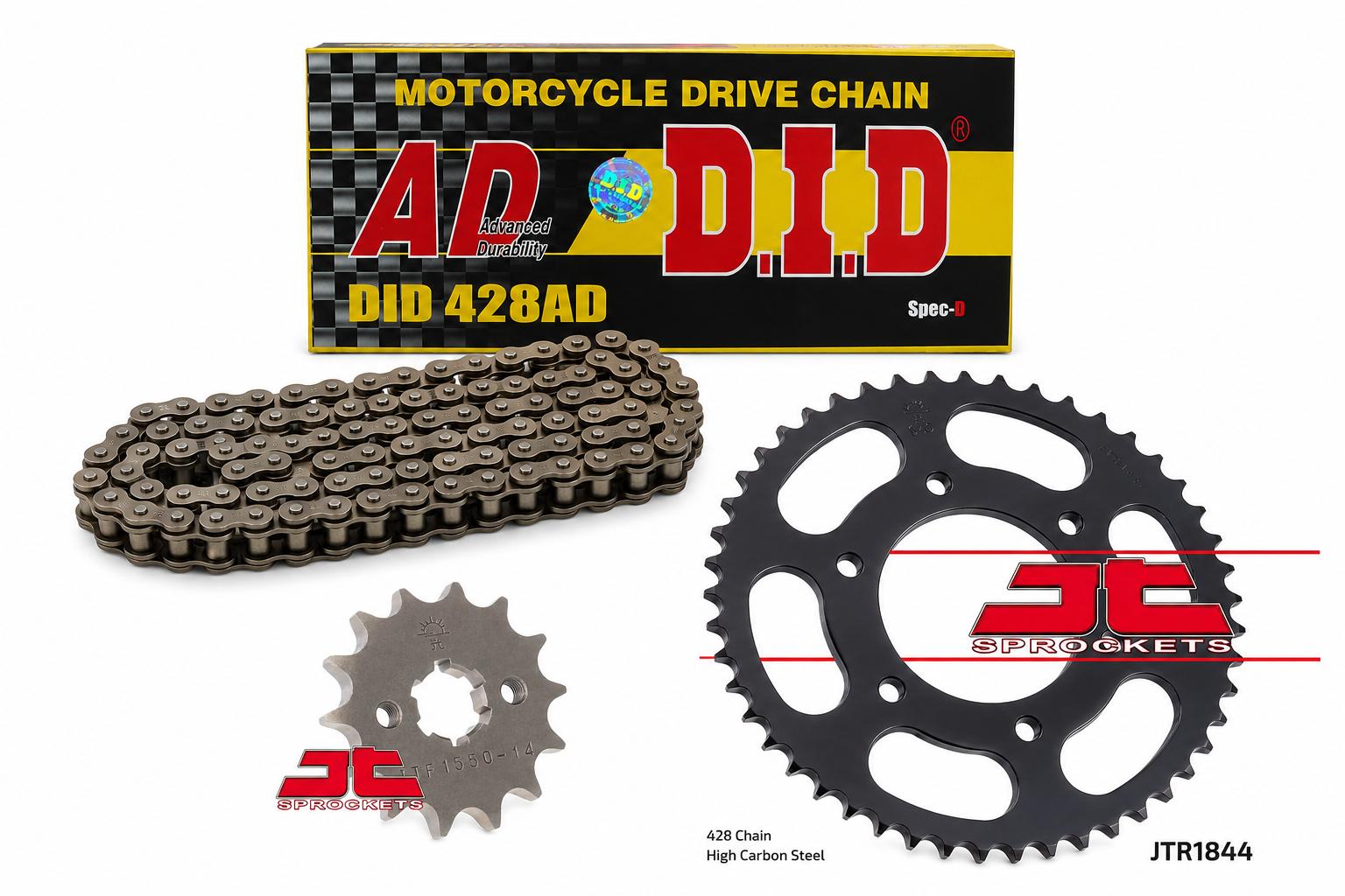 Kettensatz Jt-Sprockets 14x48 Kettenrad Ritzel passt an Yamaha Yzf-R 125