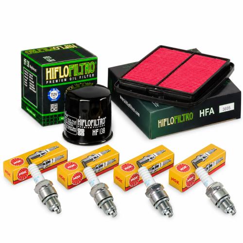 Wartungssatz �lfilterset Z�ndkerzen spark splug passt an Suzuki Gsf 1200 96-00