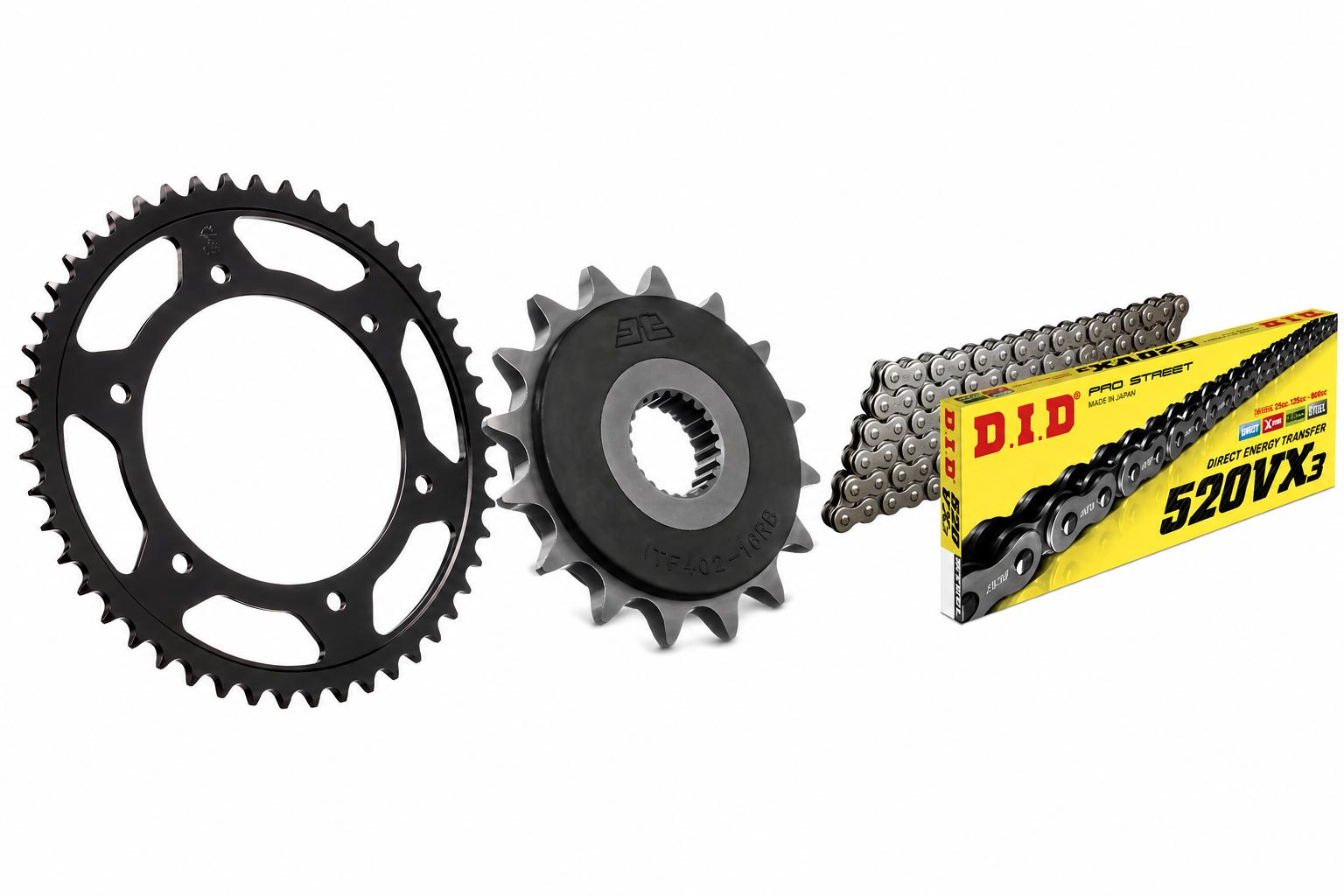 Kettensatz Jt-Sprockets 16x47 Kettenrad Ritzel passt an Bmw F 650 Gs Dakar